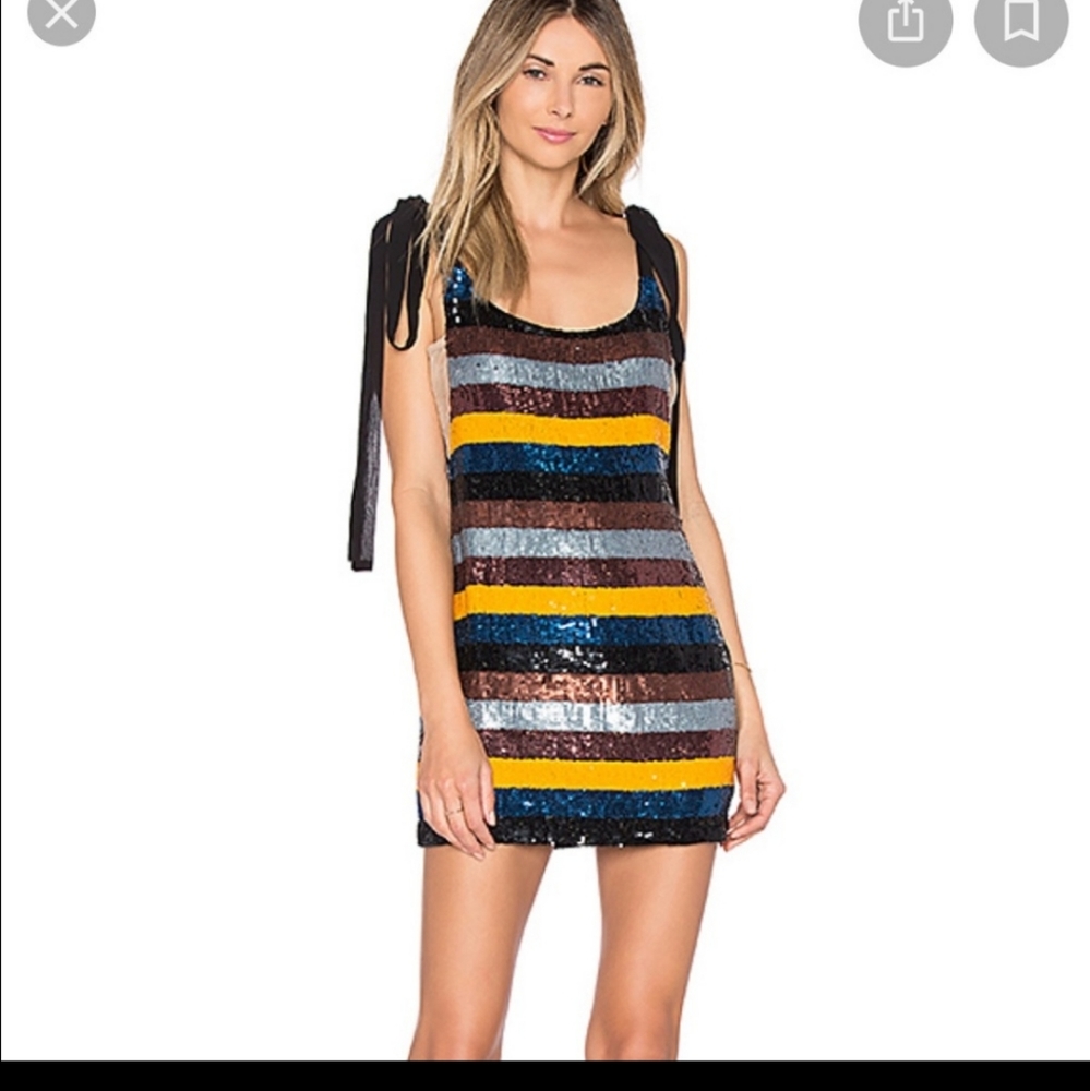 New W Tags Sequin Mini Dress